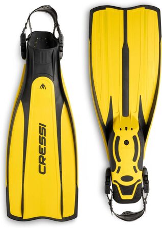 Ласти Cressi Pro Light відкриті, розмір S/M (40/41), чорні/жовті для дайвінгу
