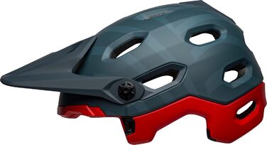 Велошолом Bell Super DH Spherical Prime матовий синьо-червоний, для даунхілу, розмір L