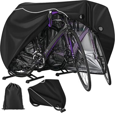 Водонепроникний чохол для велосипедів на 2 велосипеда, 210D Oxford, захист від дощу, 200x110x90 см