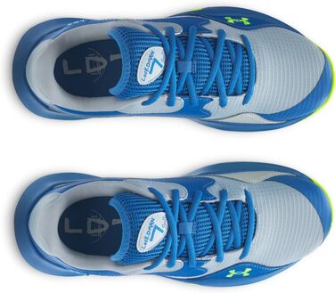 Кросівки баскетбольні чоловічі Under Armour UA Lockdown 7 Low (44/44.5 EU, Blue Calm Blue Atlantis High Vis Gelb)