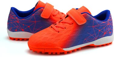 Дитячі футбольні бутси JABASIC для штучного покриття, для хлопчиків та дівчаток, розмір EU 25, кольори: морський, лимонний, помаранчевий, блакитний