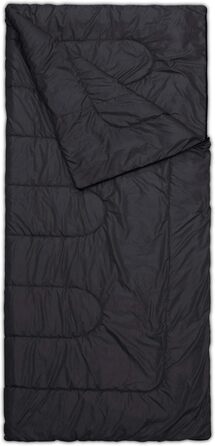 Сплячий мішок Normani Antarctica 4-в-1 для екстремальних умов, 220x90 см, Nylon Rip-Stop, Hollow Fiber 500+250 г/м², темно-чорний, лівий
