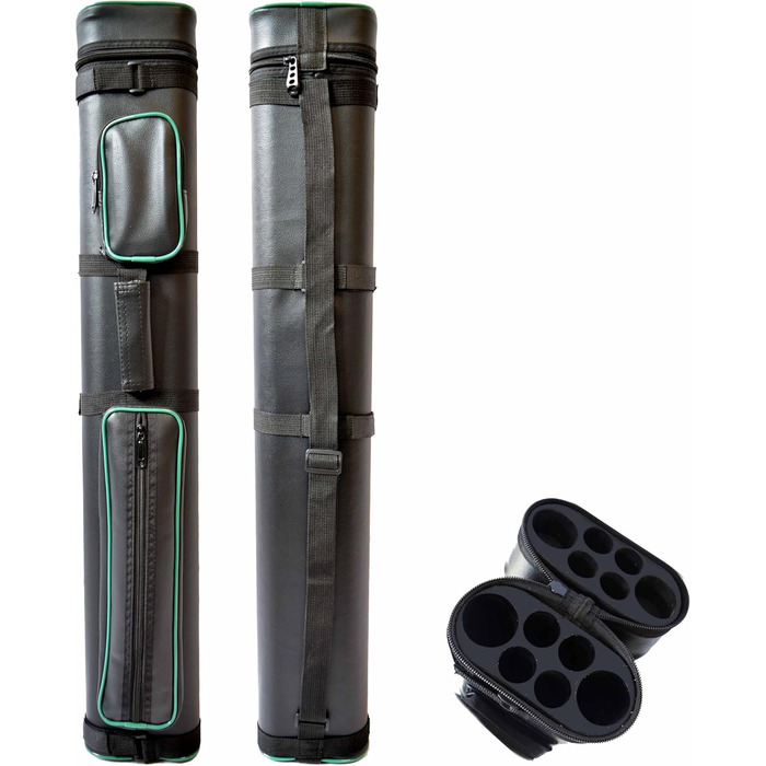 Чохол для кия Han's Delta 2x4 овальної форми, для більярдних київ (кілька кольорів, паспеліровка зелена)