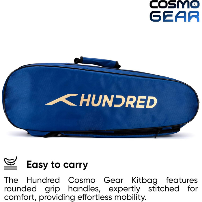 Набір для бадмінтону HUNDRED Cosmogear: сумка, плечові ремені, матеріал - поліестер, блакитний колір