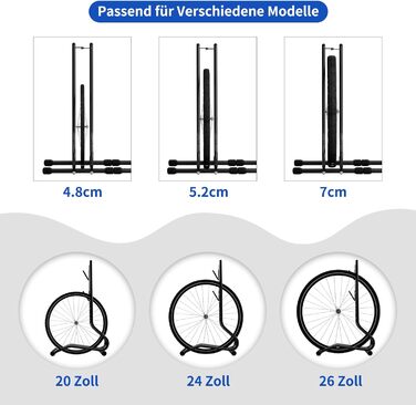 Підставка для велосипедів TLGREEN 2 шт. - стійка для паркування, ремонтна, для MTB, шосе, 20-27 дюймів, ширина шини до 70 мм
