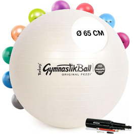 Гімнастичний м'яч PEZZI Pezziball MAXAFE з насосом, оригінал