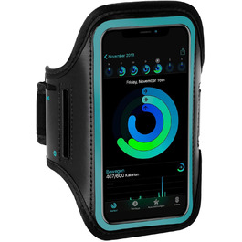 Спортивний чохол-нарукавник ONEFLOW для смартфона Apple iPhone 13 Mini, синій, для бігу, фітнесу, водостійкий тримач на руку