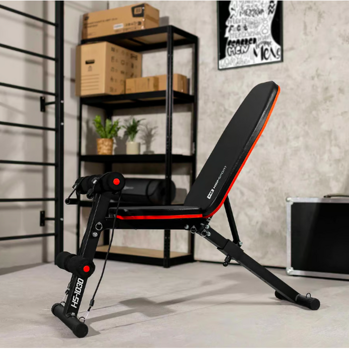Лавка тренувальна Hop-Sport HS-1030 із фіксатором для ніг