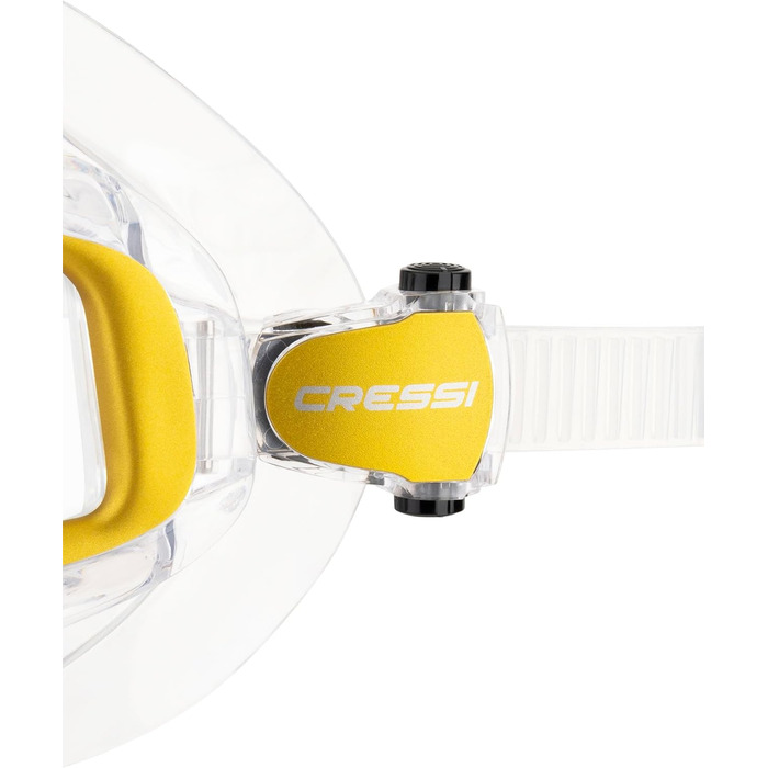 Маска для снорклінгу Cressi Liberty Quattro – унісекс, прозора/срібна