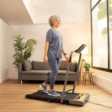 Біговий доріжка Cecotec Faltbare для початківців, LED-дисплей, транспортні ролики, динамік, тримач для пляшок, вимірювач пульсу, чорний