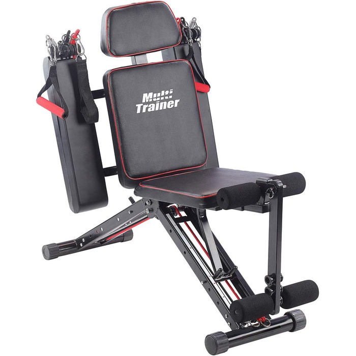 PEARL Sports багатофункціональний тренажер 40-в-1 для всього тіла, домашня силова станція, 40 вправ, мультистанція, лавка для жиму