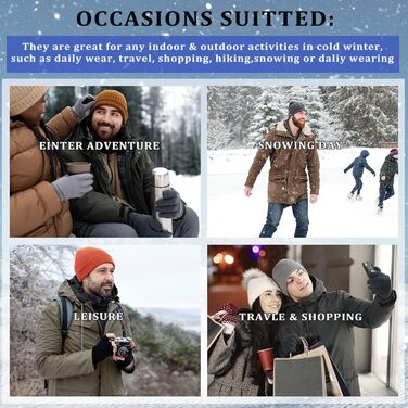 Чоловічі зимові черевики: теплі, з підкладкою з хутра, легкі, водонепроникні, зручні, до щиколотки, для туризму (45.5 EU, Чорний)