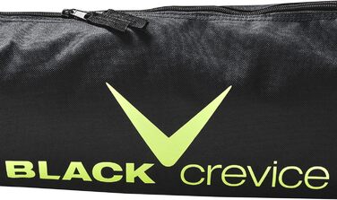 Чохол для лиж Black Crevice Nordic 210 см, міцний, 600D/PVC, з подвійною застібкою-блискавкою і ременем, чорний/жовтий
