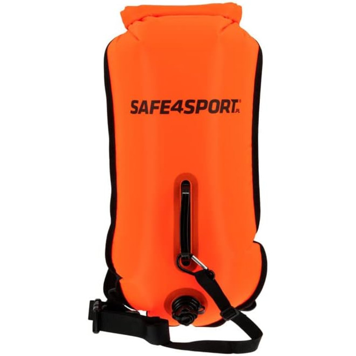 Надувна безпекова буя для плавання SAFE4SPORT RunSwimmer 3в1: водонепроникний рюкзак та гермосумка на 28л для триатлону