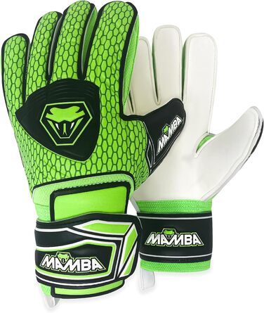 Воротарські рукавички MAMBA з FingerSave, латекс, для футболу, для дорослих та підлітків