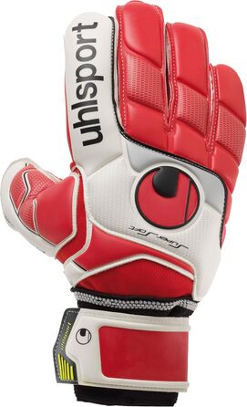 Воротарські рукавички Uhlsport Fangmaschine Supersoft 7.5 червоно-білі-сріблясті