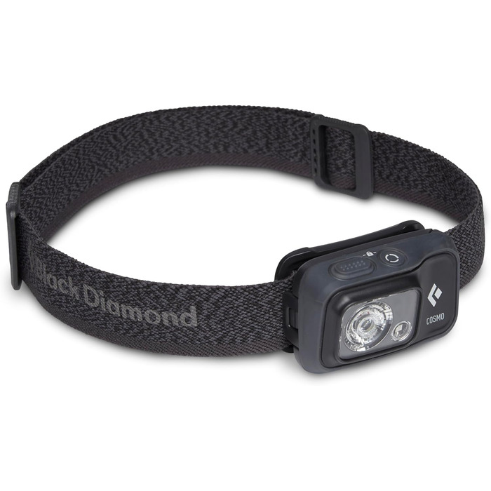 Black Diamond COSMO 350 – LED налобний ліхтар з червоним світлом для активного відпочинку та спорту Graphite, універсальний розмір