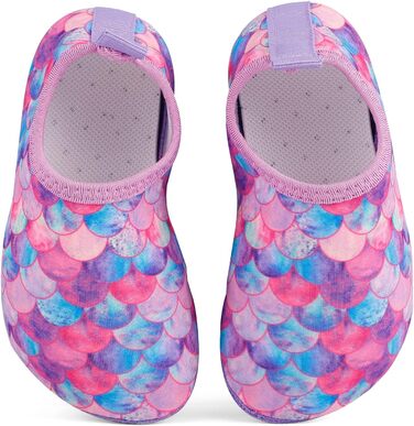 Дитячі шльопанці для плавання та басейну: антиковзкі, швидковисихаючі, з еластичною підошвою у вигляді луски, 32/33 EU