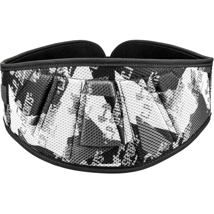 Пояс для важкої атлетики C.P. Sports – фітнес-пояс для бодібілдингу, силових тренувань, важкої атлетики. Міцний нейлоновий пояс для жінок та чоловіків, професійний, ультралегкий, розмір M (87-97 см), колір камуфляжний білий