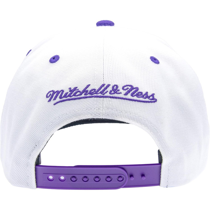 Кепка Mitchell & Ness NBA Lakers Snapback універсального розміру (біло-фіолетова)