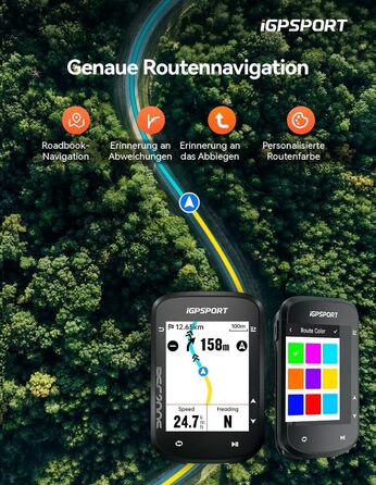 Велокомп'ютер GPS iGPSPORT BSC200S бездротовий з маршрутизацією, ANT+, Bluetooth