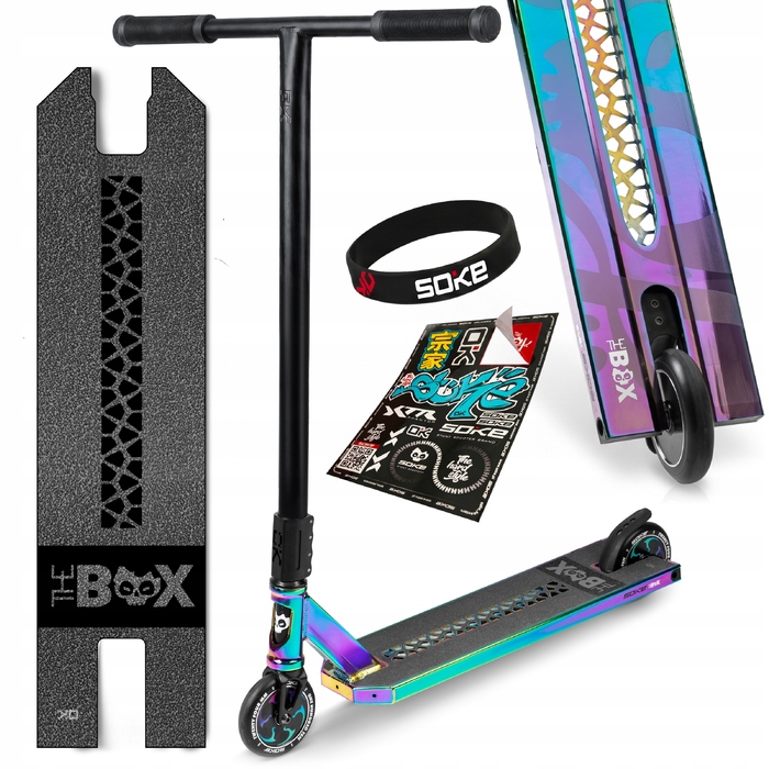 Трюковий самокат SOKE BOX kameleon SCS ABEC-9 HOLLOW CORE 110
