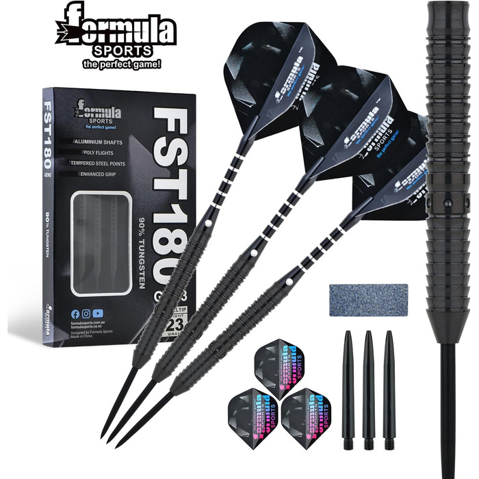 Дарти Formula Sports сталеві 90% Tungsten, 3 шт, 24г (9313-24g) - Професійні дротики