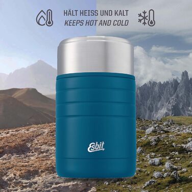 Термос для їжі Esbit Majoris 1000 мл, Polar Blue, харчовий контейнер для збереження тепла