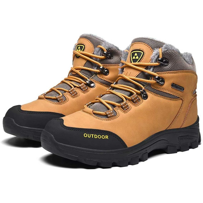 Чоловічі зимові черевики для трекінгу та хайкінгу, водонепроникні, з утеплювачем, неслизькі (42 EU, Хакі)