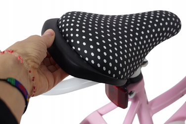 Дитячий велосипед 16 дюймів для дівчинки з ручкою-штовхачем, бічними колесами та кошиком Kimet