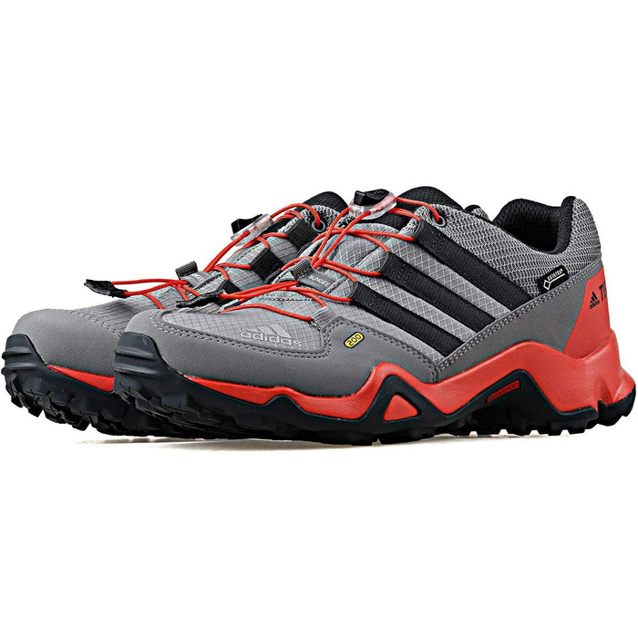Дитячі трекінгові черевики Adidas Terrex Gore-Tex сірого кольору, 28 EU