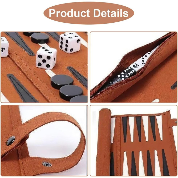 Набір для гри в шашки та нарди YANGUN, дорожній, в кейсі, чорно-білий, шкіряна текстура, преміум якість