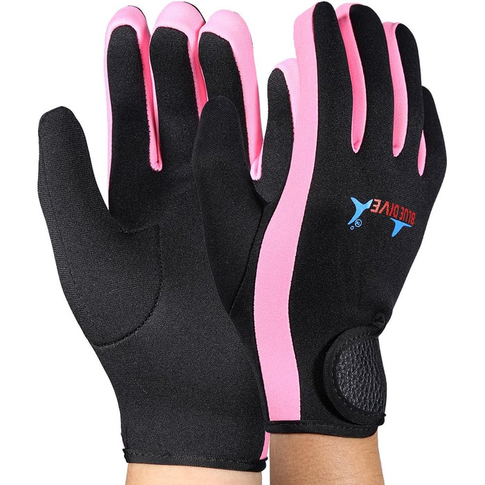 Рукавички для дайвінгу VGEBY з неопрену: плавання, каякінг, серфінг, водний спорт (чорний, рожевий, S)