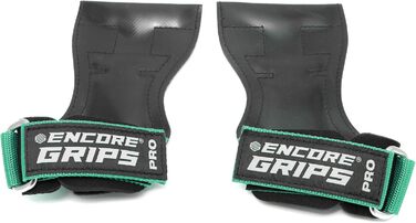 Лямки для силових тренувань та бодібілдингу Zughilfen Grip Pads з підтримкою зап'ясть та швидкою фіксацією, колір Mint, розмір L
