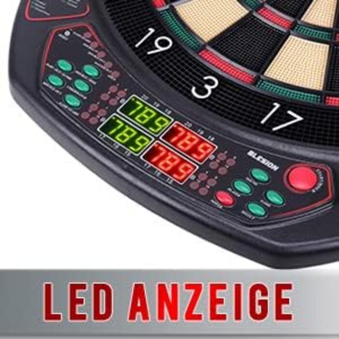 Електронний дартс Dartscheibe з 12 стрілками: професійний дартборд для дому та розваг
