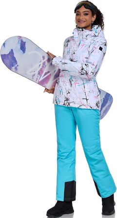 Жіночий сніговий костюм HOTIAN, водонепроникний, вітронепроникний, теплий, для катання на лижах, сноуборді, походів та альпінізму. Кольори: блакитний та блакитний