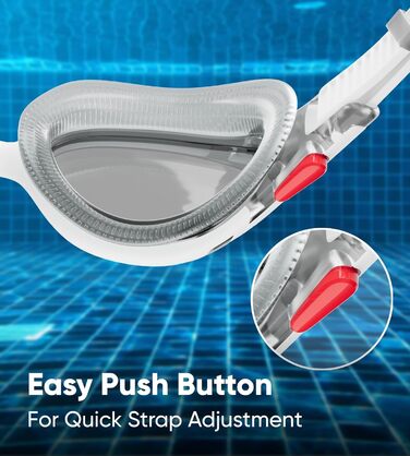 Унісекс окуляри для плавання Speedo Biofuse 2.0, універсальний розмір, зелено-сині