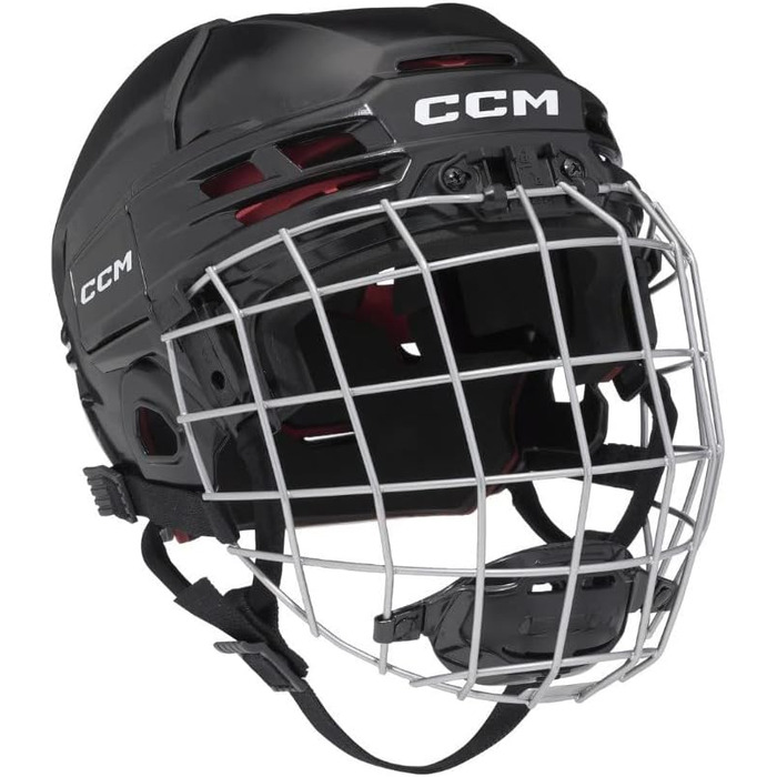 Дитячий хокейний шолом CCM Tacks 70 Combo з маскою, розмір Junior, червоний