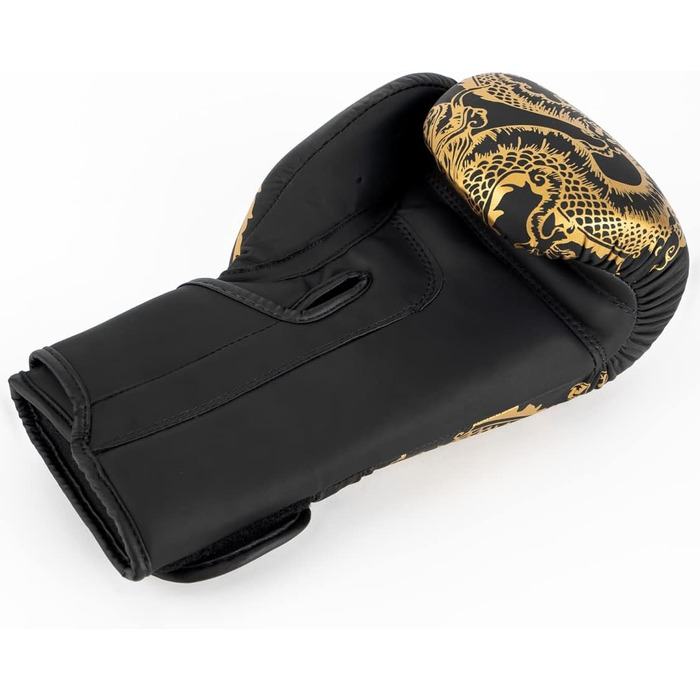 Боксерські рукавички Overlord® Legend I для кікбоксингу, спарингу, боксу та MMA. Чоловічі боксерські рукавички різних розмірів (чорний та золотий, 8 oz.)