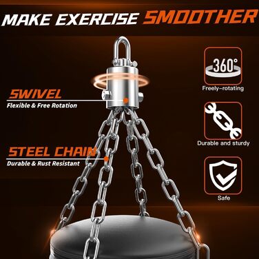 Боксерський мішок для дорослих 120 см з рукавичками 12oz, мотузка 5 м. Підходить для MMA, карате, кікбоксингу, боксу, домашніх тренувань. Не наповнений