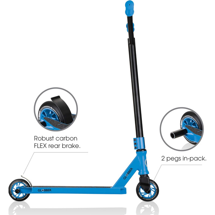Трюковий самокат Globber GS 540 для підлітків, унісекс, синій