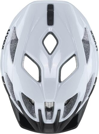 Велошолом Uvex Active для жінок і чоловіків, регульований, з можливістю LED-підсвітки, хмарно-сріблястий, розмір 56-60 см