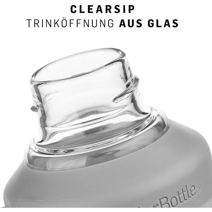 Скляна пляшка BlenderBottle Mantra з носиком та BlenderBall, для йоги, води та протеїну, BPA Free, 600 мл, фіолетова