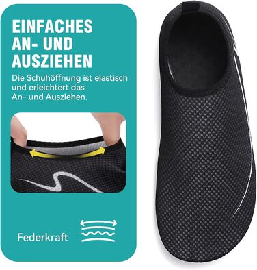 Чоловічі та жіночі шкарпетки для плавання та водних видів спорту, швидковисихаючі, антиковзкі, розмір 34-47, чорний W993