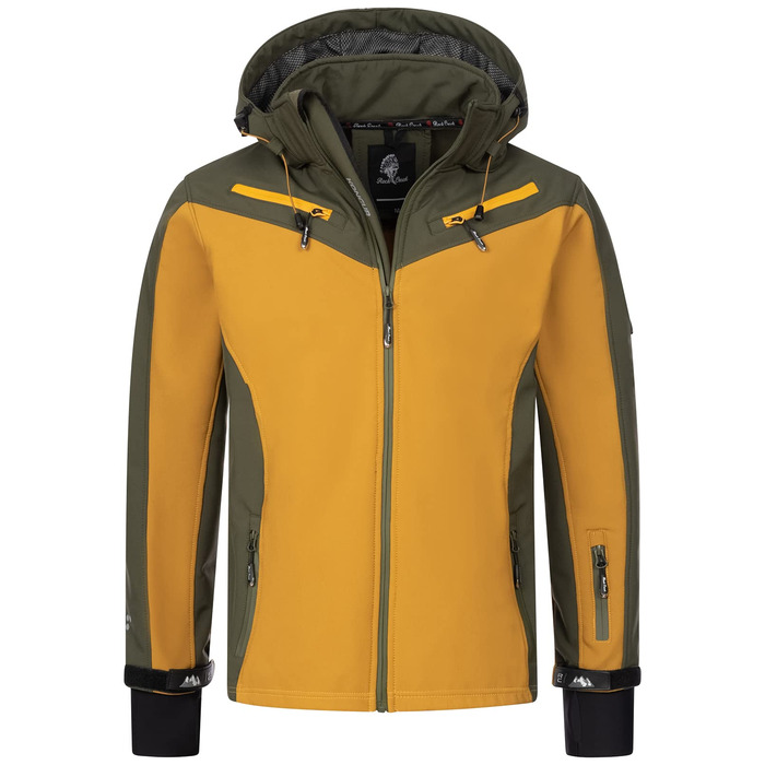 Чоловіча куртка Rock Creek Softshell Outdoor H-286, темно-зелена, розмір 5XL
