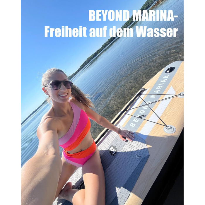 Надувний SUP-борд BEYOND MARINA 2-в-1 з сидінням, аксесуари, 320x81x15 см, білий