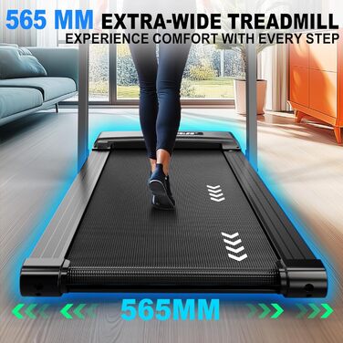 Біговий тренажер ORISYN для дому, складаний, 1-12 км/год, 3 в 1 Walking Pad з LED-дисплеєм, 12 програм, пульт ДК, сумісність з APP, чорний