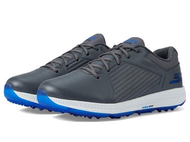 Чоловічі гольф-туфлі Skechers Elite Vortex - сірий з синім оздобленням, 45 EU