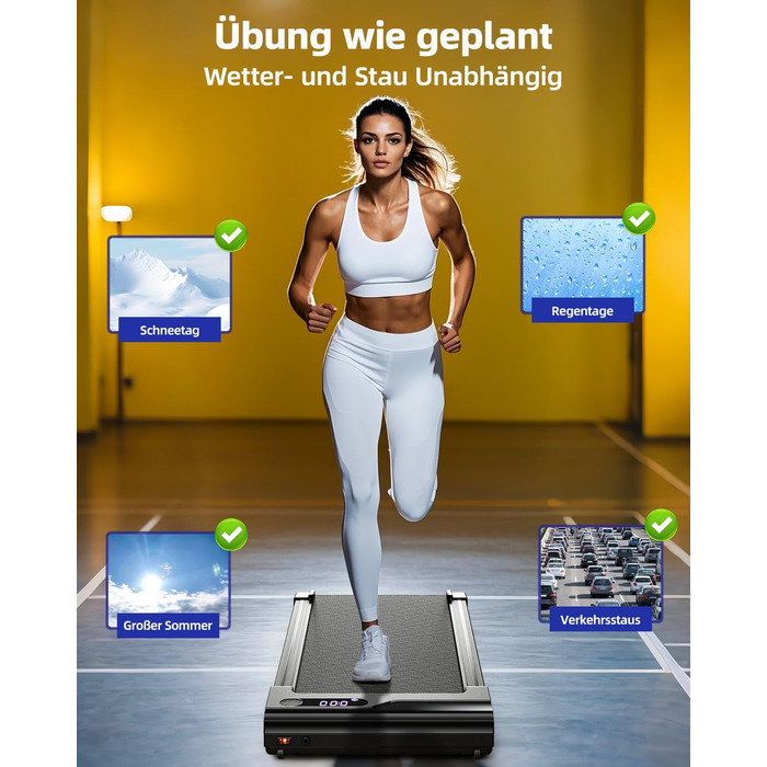 Walking Pad: Компактний електричний біговий тренажер для дому та офісу. Тиха та портативна міні-доріжка для ходьби. Walking Pad