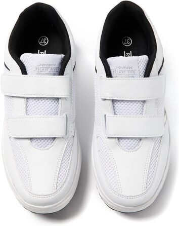 Жіночі кросівки JOMIX на липучці: спортивні, з платформою, для бігу, зручні, з антиковзкою підошвою, для фітнесу, тренувань та активного відпочинку (38 EU, білий)